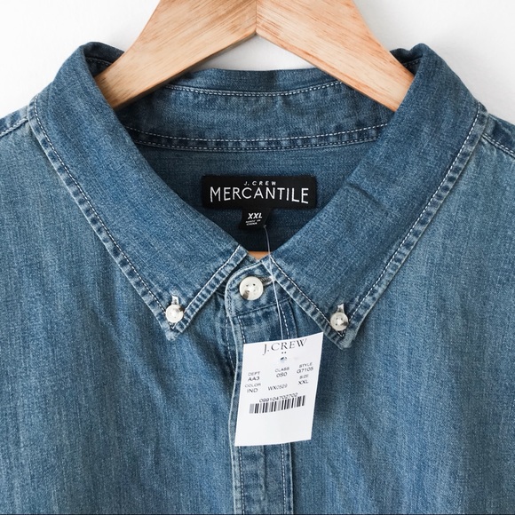 NEW J. Crew Indigo Denim Shirt - Picture 3 of 8